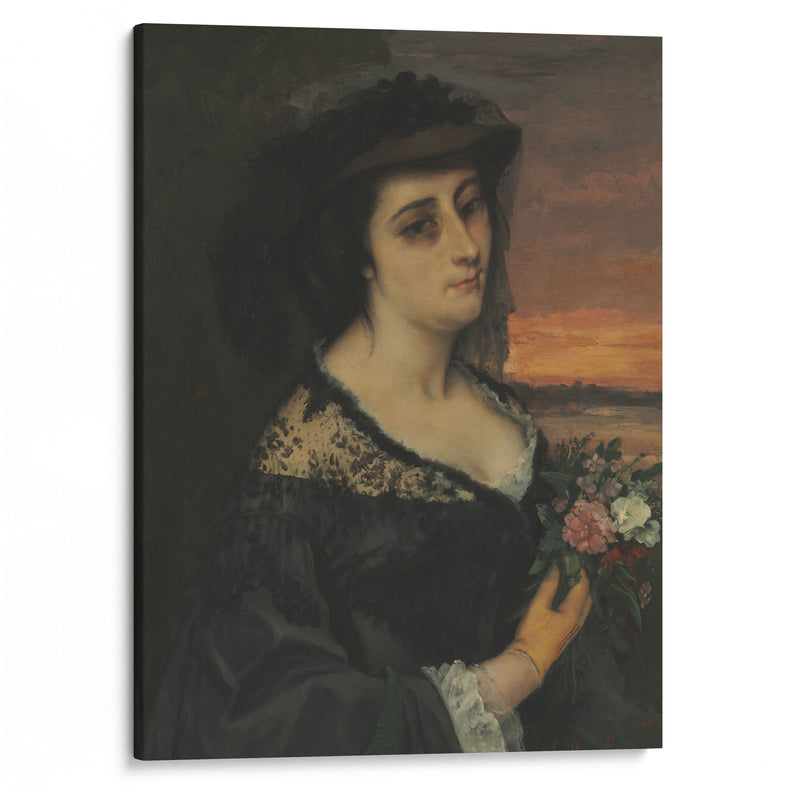 Mme L… (Laure Borreau) (1863) - Gustave Courbet - Canvas Print