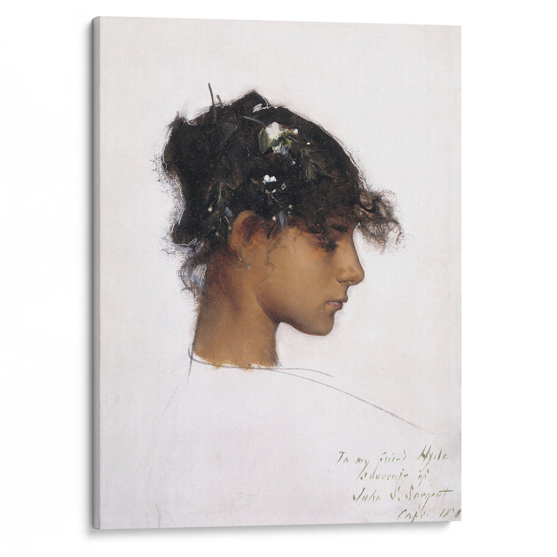 Rosina Ferrara, Head Of A Capri Girl - John Singer Sargent - Canvas Print