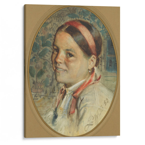 Head of a Woman (1880) - Anders Zorn - Canvas Print