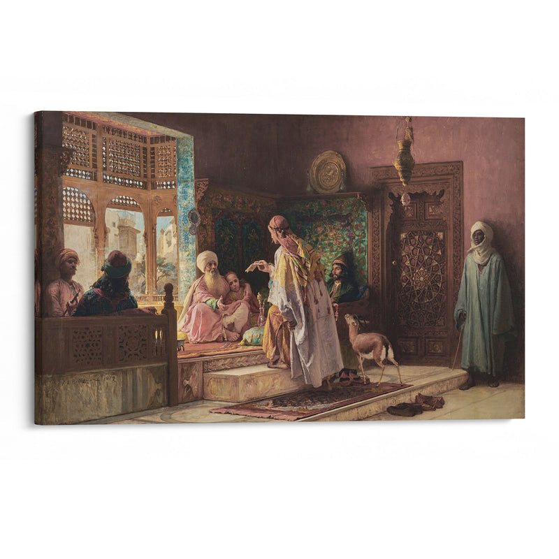 The Messenger (1879) - Frederick Arthur Bridgman - Canvas Print