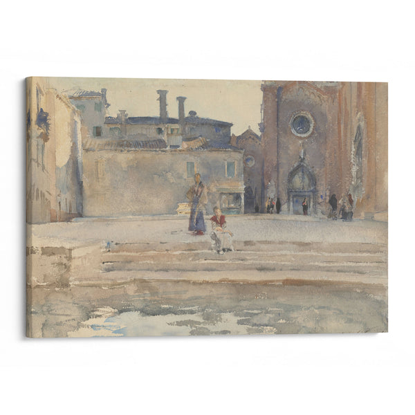 Campo dei Frari, Venice (c. 1880) - John Singer Sargent - Canvas Print