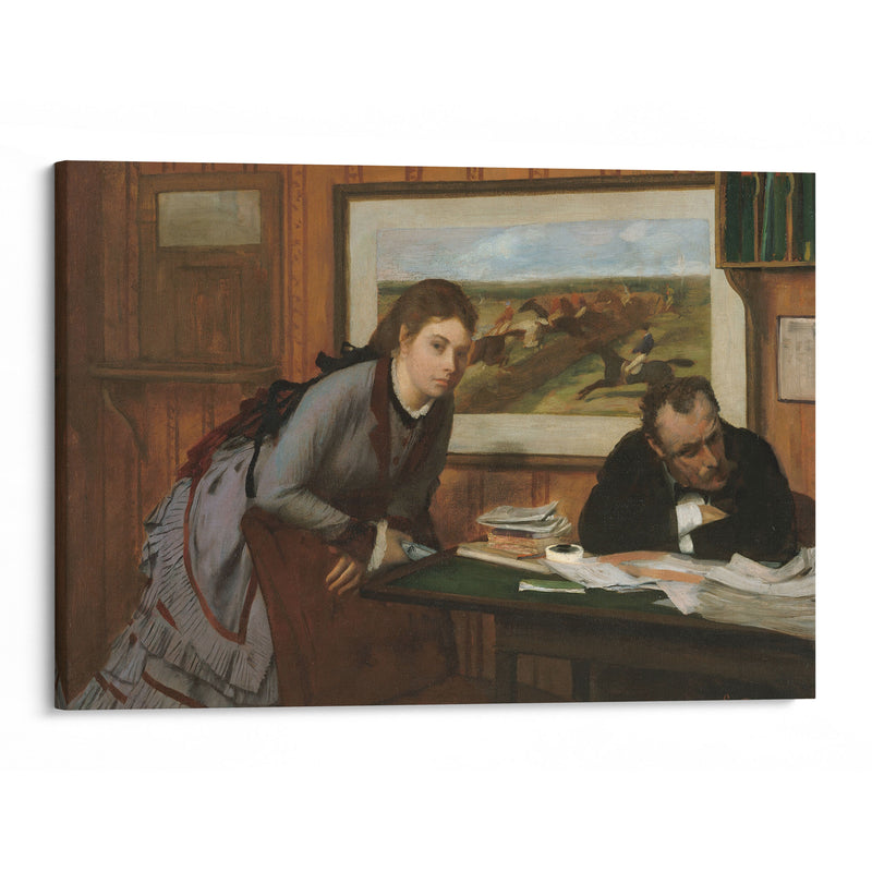 Sulking (ca. 1870) - Edgar Degas - Canvas Print