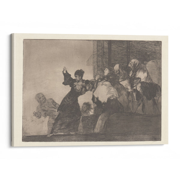 Two Heads Are Better Than One [Poor Folly] (Disparate Pobre) (ca. 1813-1820) - Francisco de Goya - Canvas Print