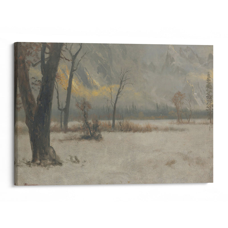 Winter Landscape - Albert Bierstadt - Canvas Print