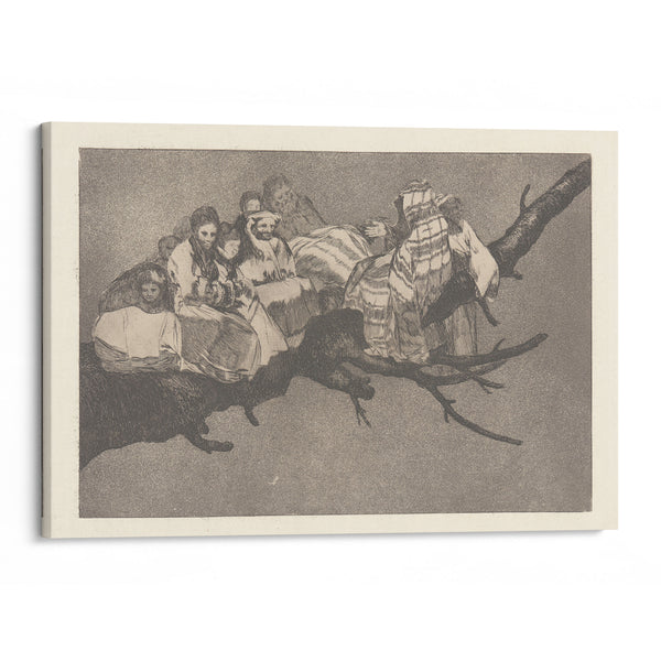 To Go amongst the Branches, i.e. To Talk through One’s Hat [Ridiculous Folly] (Andarse por las Ramas [Disparate Ridiculo]) (ca. 1813-1820) - Francisco de Goya - Canvas Print