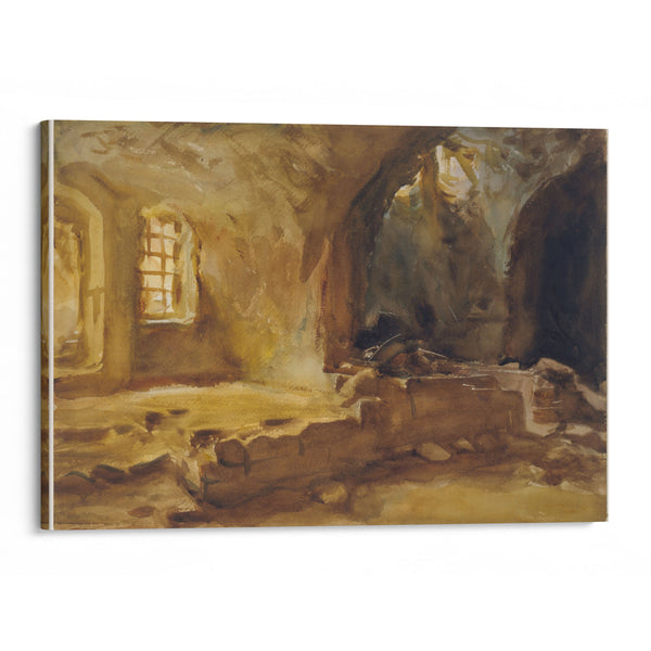 Ruined Cellar—Arras (1918) - John Singer Sargent - Canvas Print