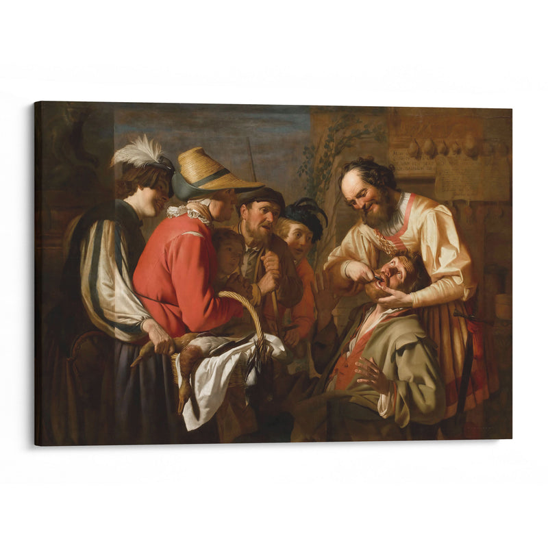 The Tooth Puller (1628) - Gerard van Honthorst - Canvas Print