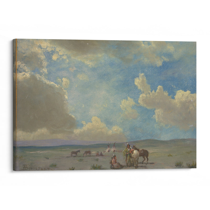 Indian Encampment - Albert Bierstadt - Canvas Print