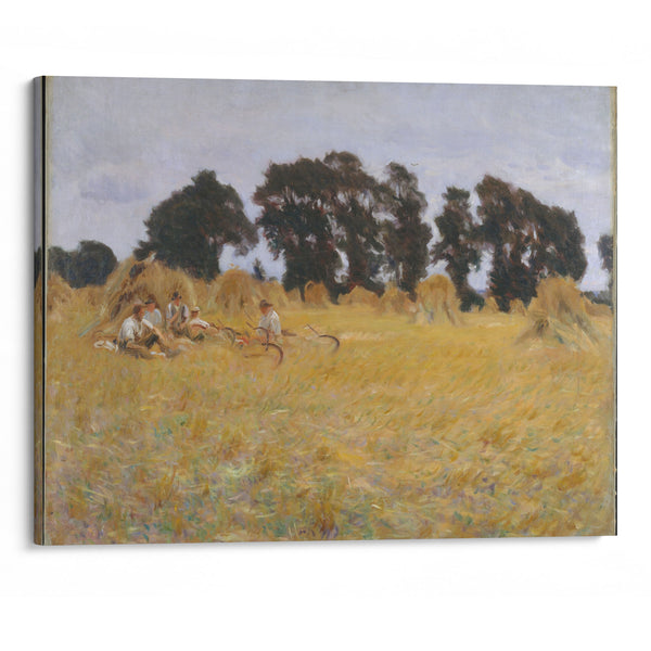 Reapers Resting in a Wheat Field (1885) - John Singer Sargent - Canvas Print