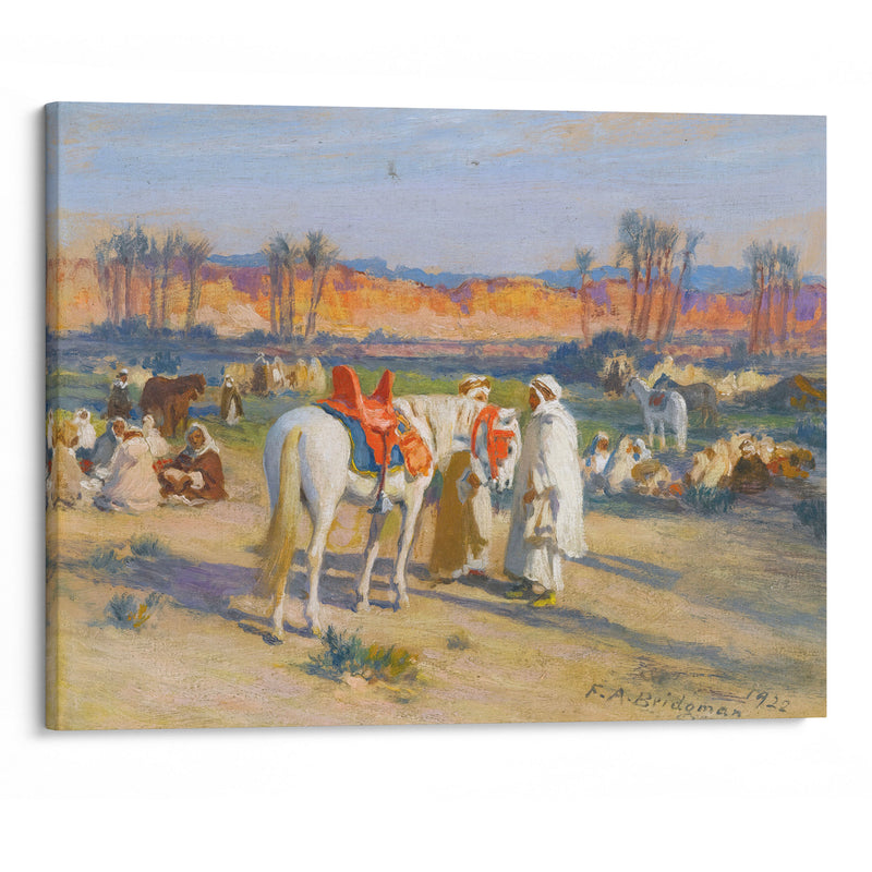 Halt In The Desert (1922) - Frederick Arthur Bridgman - Canvas Print