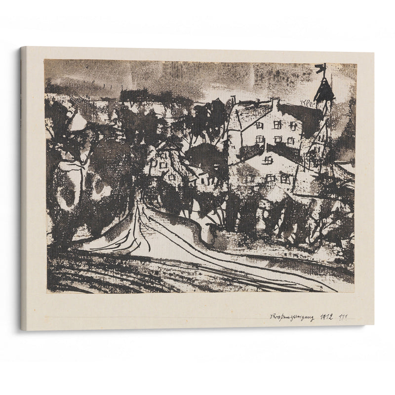 Straßenverzweigung (bei aufgeweichtem Boden) (1912) - Paul Klee - Canvas Print