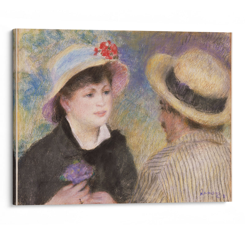 Boating Couple (said to be Aline Charigot and Renoir) (1881) - Pierre-Auguste Renoir - Canvas Print