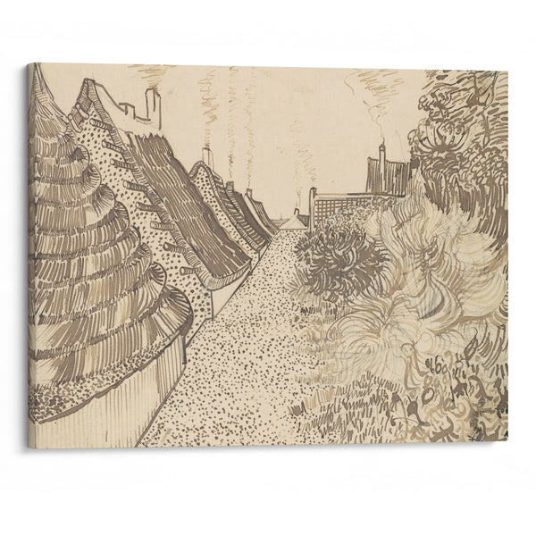 Street in Saintes-Maries-de-la-Mer (1888) - Vincent van Gogh - Canvas Print