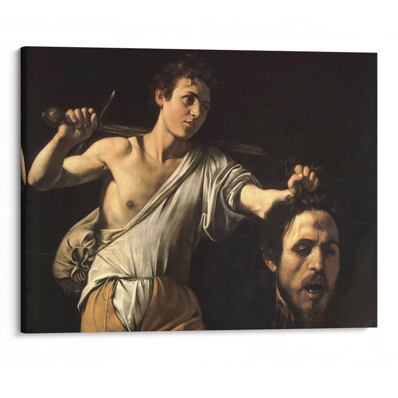 David with the Head of Goliath (1600-1601) - Caravaggio - Canvas Print