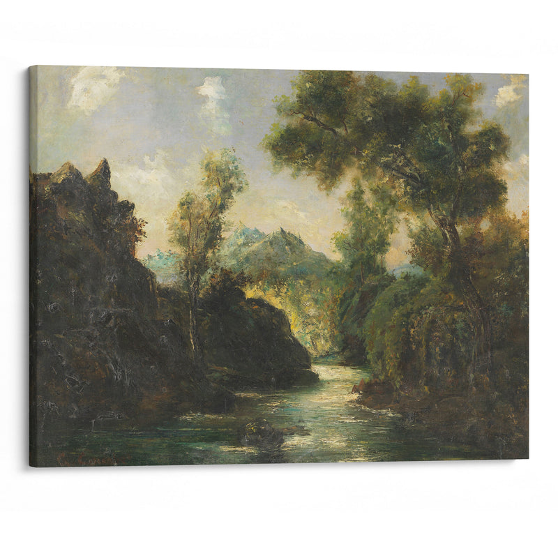 In the Swiss Alps (1875) - Gustave Courbet - Canvas Print