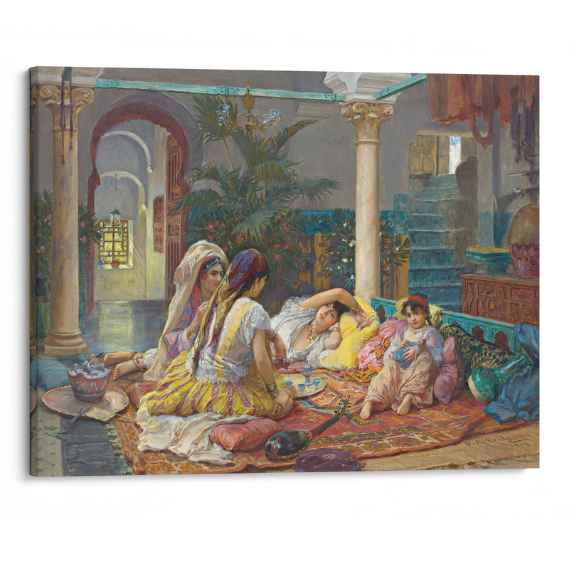 In The Harem (1894) - Frederick Arthur Bridgman - Canvas Print