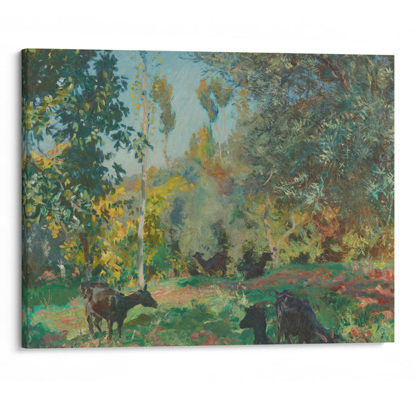 Landscape with Goats (1920) - John Singer Sargent - Canvas Print