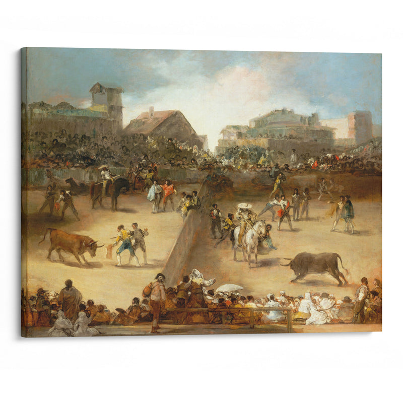 Bullfight in a Divided Ring - Francisco de Goya - Canvas Print