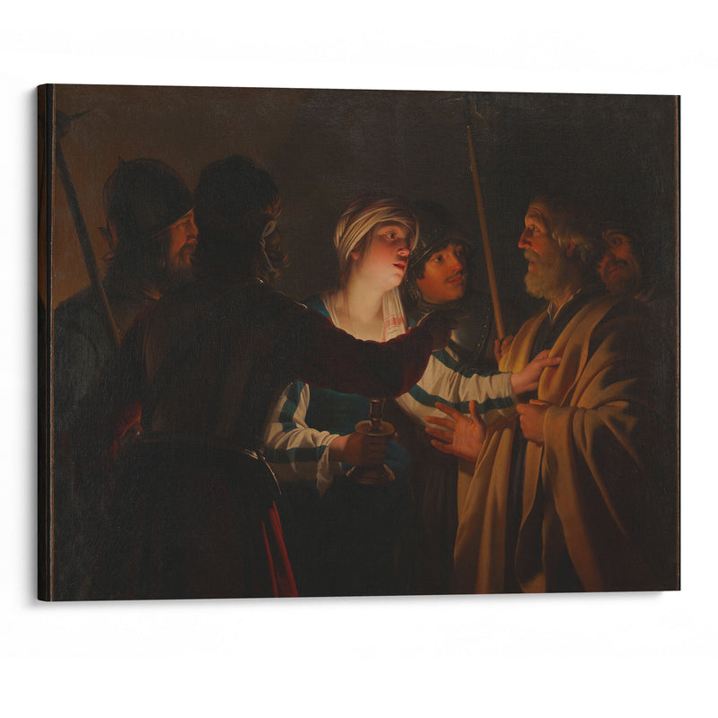 The Denial of St. Peter (c. 1623) - Gerard van Honthorst - Canvas Print