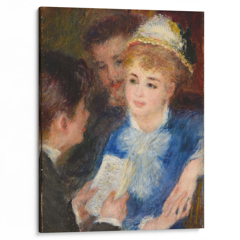 La Lecture du rôle (1876) - Pierre-Auguste Renoir - Canvas Print