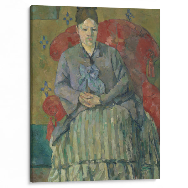 Madame Cézanne in a Red Armchair (about 1877) - Paul Cézanne - Canvas Print