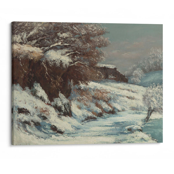 Effet De Neige - Gustave Courbet - Canvas Print