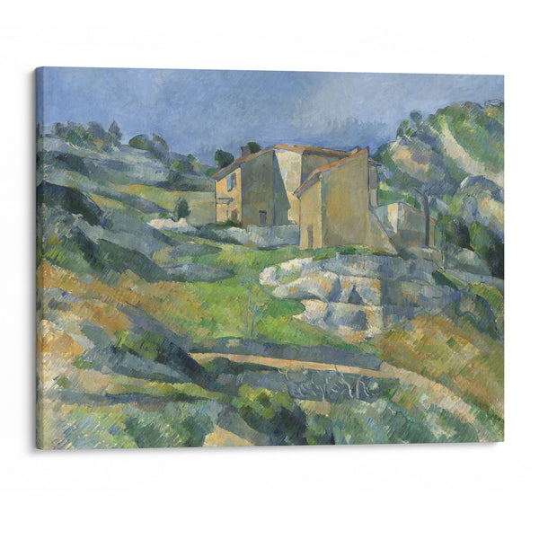 Houses in Provence – The Riaux Valley near L’Estaque (c. 1883) - Paul Cézanne - Canvas Print