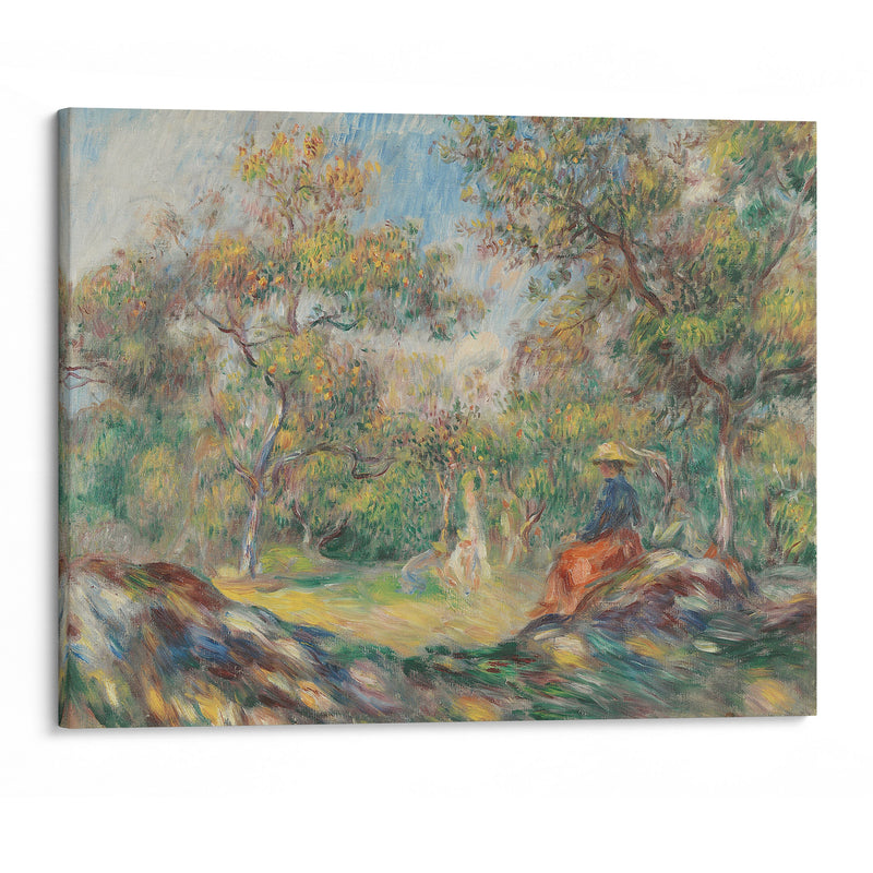 Femme Dans Un Paysage - Pierre-Auguste Renoir - Canvas Print