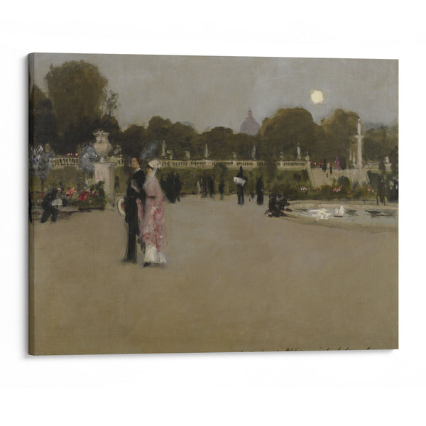 Luxembourg Gardens at Twilight (1879) - John Singer Sargent - Canvas Print