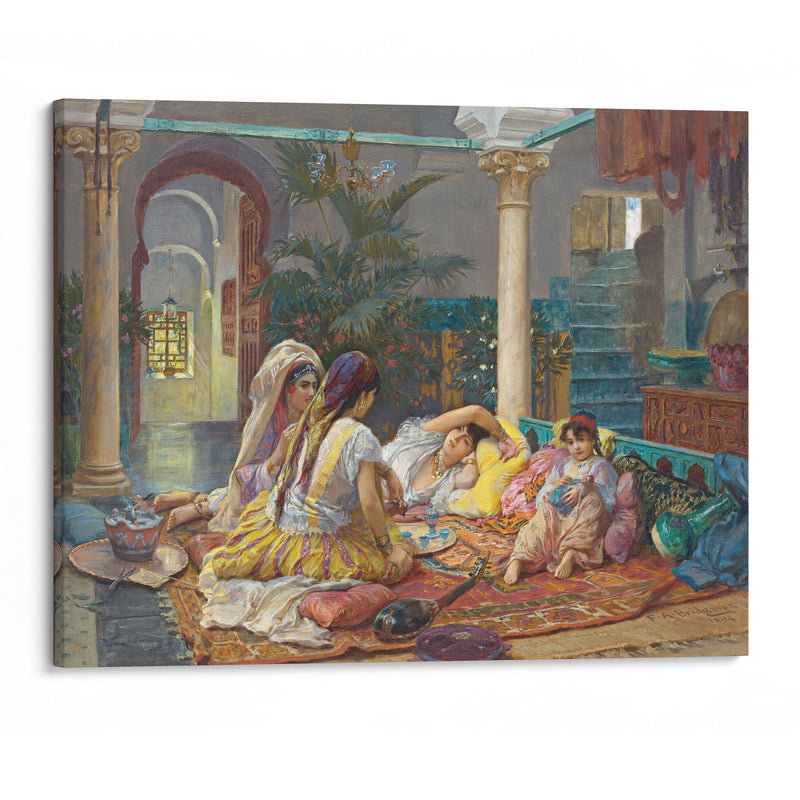 In The Harem (1894) - Frederick Arthur Bridgman - Canvas Print