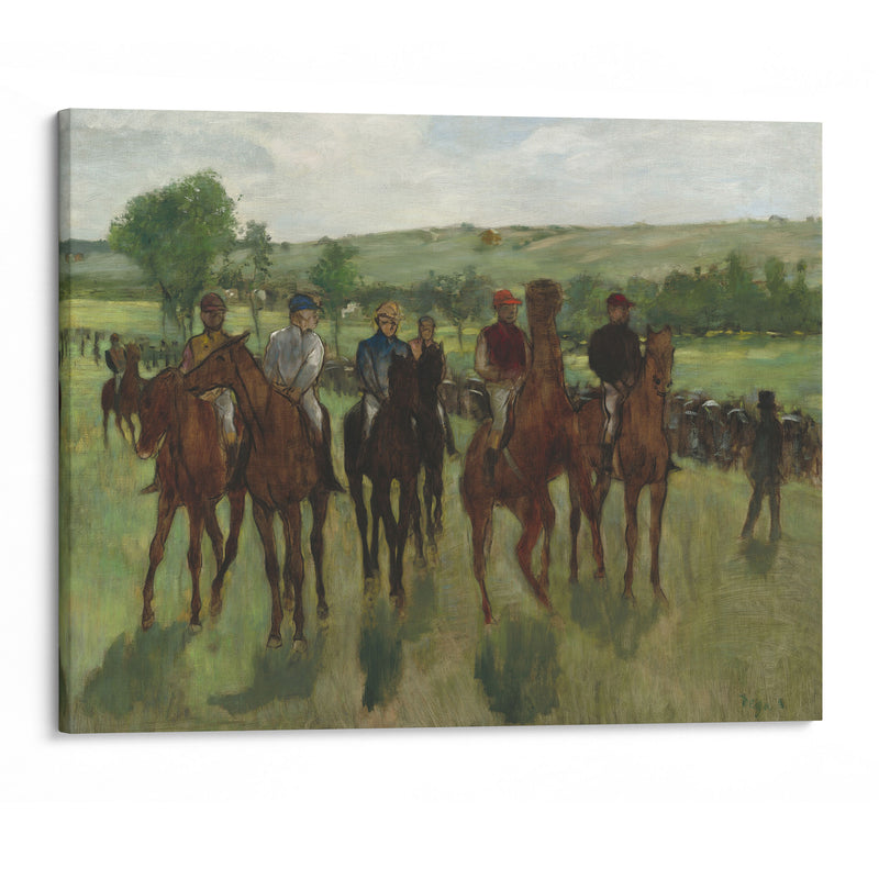 The Riders (c. 1885) - Edgar Degas - Canvas Print