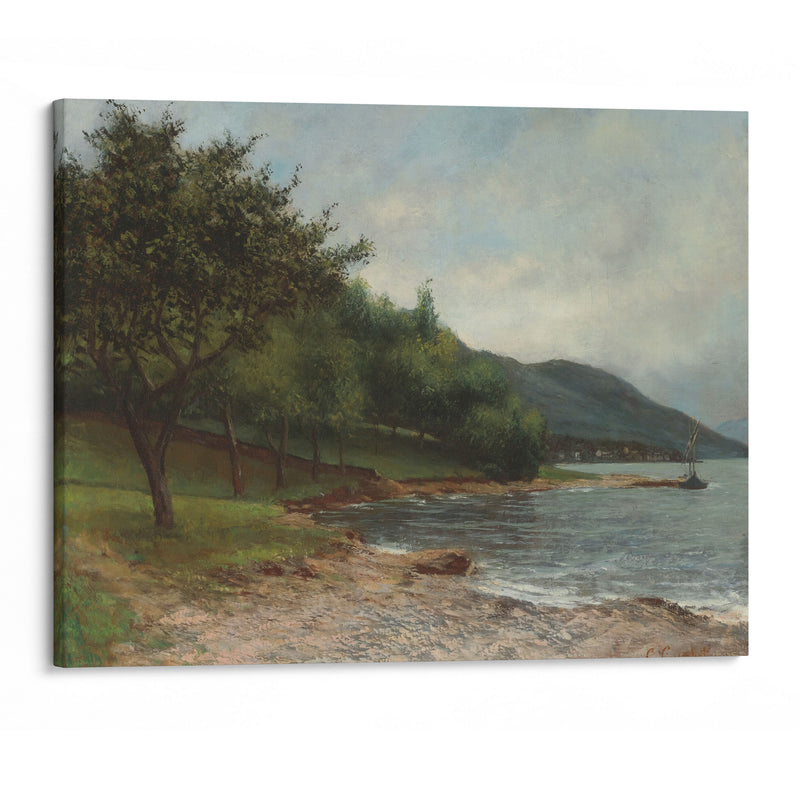 La Rive Du Lac Léman - Gustave Courbet - Canvas Print