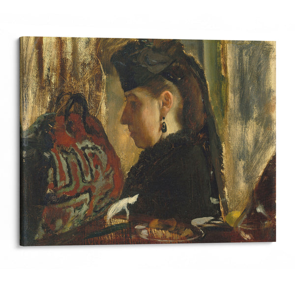 Marie Dihau (1843–1935) (1867–68) - Edgar Degas - Canvas Print