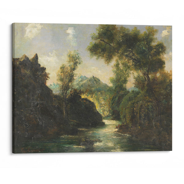 In the Swiss Alps (1875) - Gustave Courbet - Canvas Print