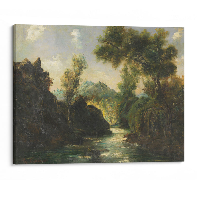 In the Swiss Alps (1875) - Gustave Courbet - Canvas Print