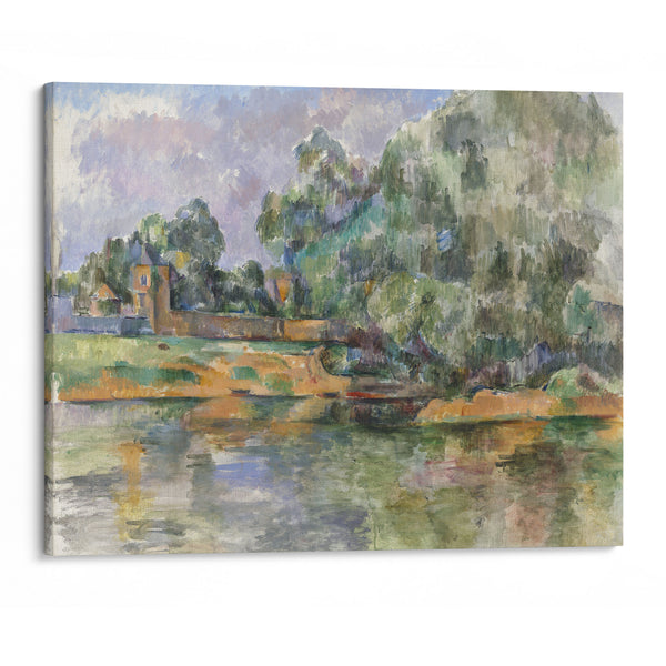 Banks of the Seine at Médan (c. 1885-1890) - Paul Cézanne - Canvas Print