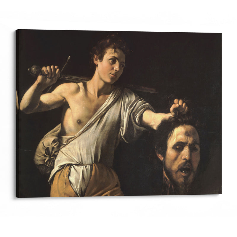 David with the Head of Goliath (1600-1601) - Caravaggio - Canvas Print