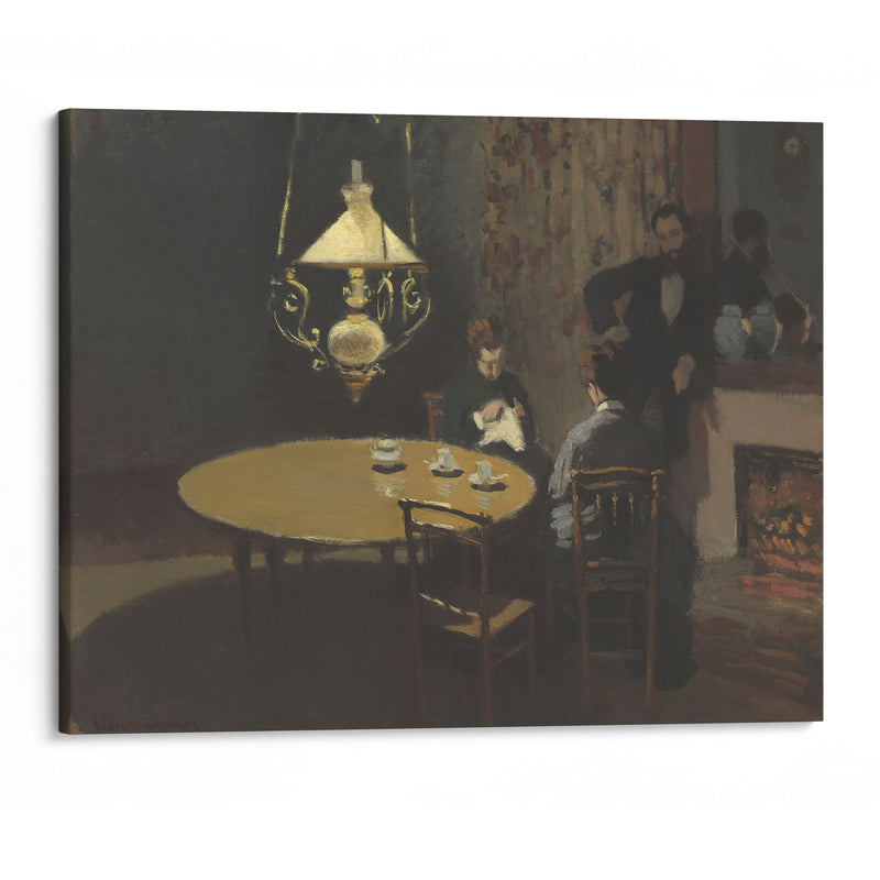 Interior, after Dinner (1868-1869) - Claude Monet - Canvas Print