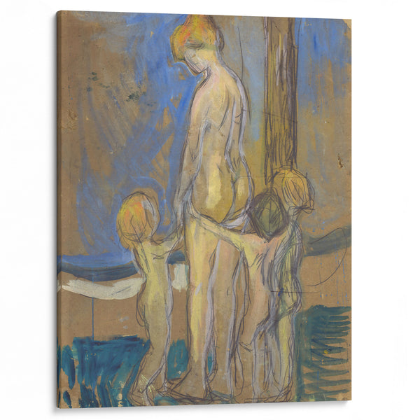 Woman with Children (1907) - Edvard Munch - Canvas Print