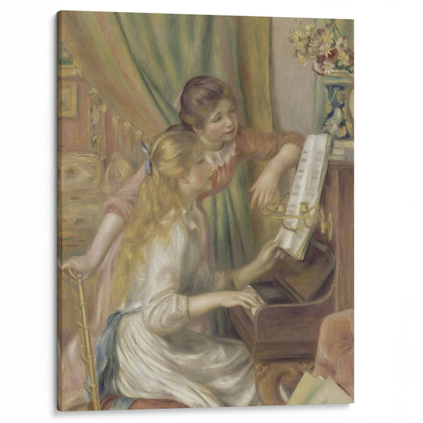 Young Girls at the Piano (1892) - Pierre-Auguste Renoir - Canvas Print