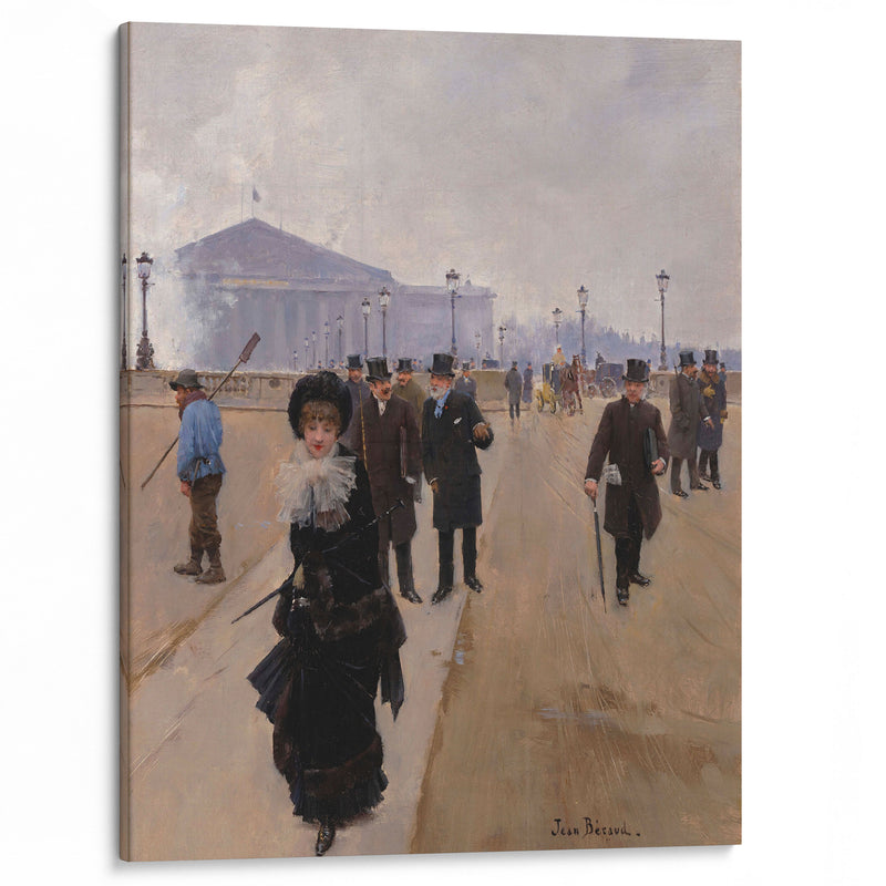 Scene From The Place De La Concorde (1875) - Jean Béraud - Canvas Print