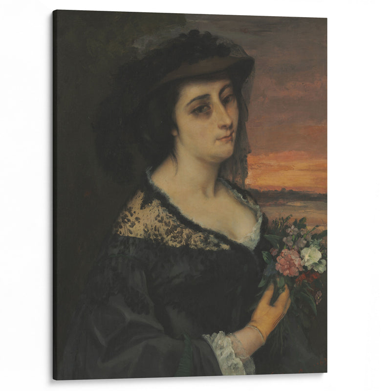 Mme L… (Laure Borreau) (1863) - Gustave Courbet - Canvas Print