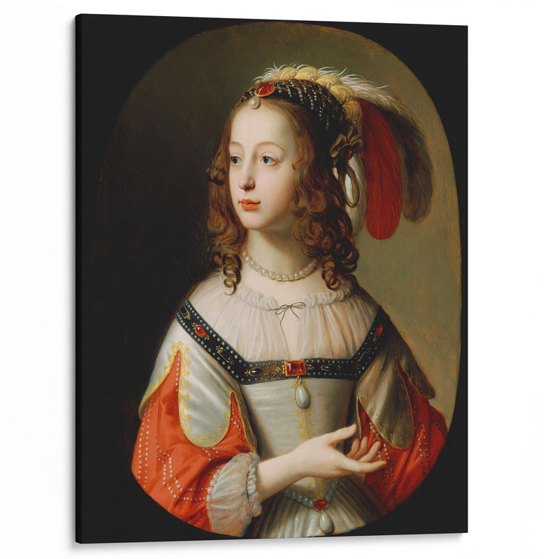 Portrait of Sophia, Princess Palatine (1641) - Gerard van Honthorst - Canvas Print