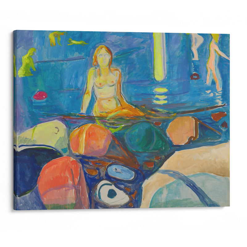 Bathing Woman and Children (1930–1935) - Edvard Munch - Canvas Print