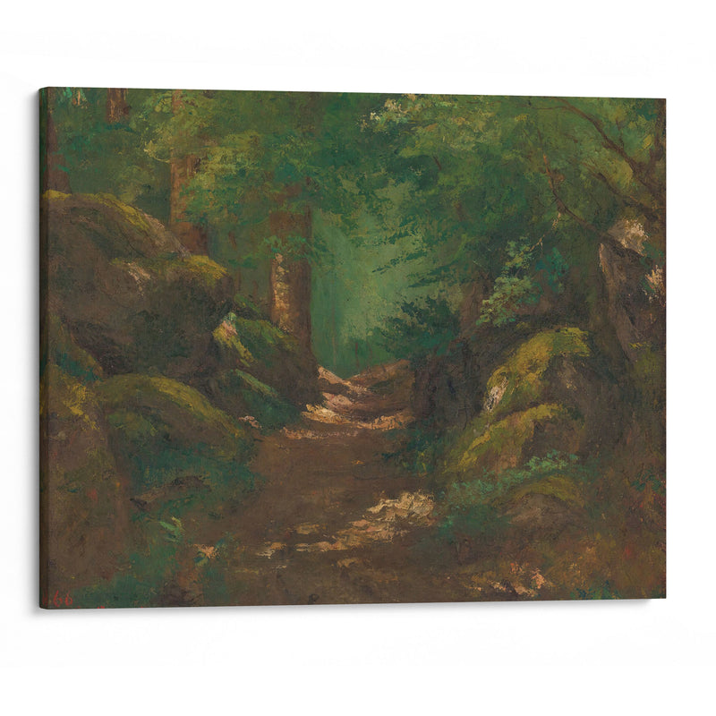 La Clairière (1866) - Gustave Courbet - Canvas Print