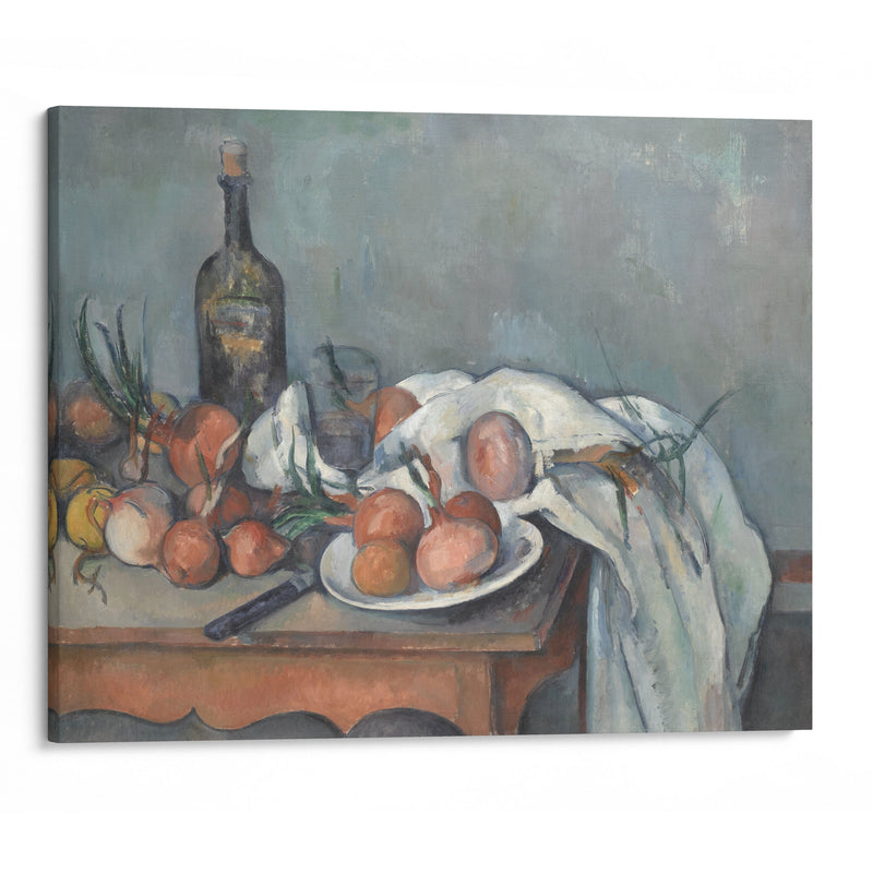 Still Life with Onions (1896 - 1898) - Paul Cézanne - Canvas Print