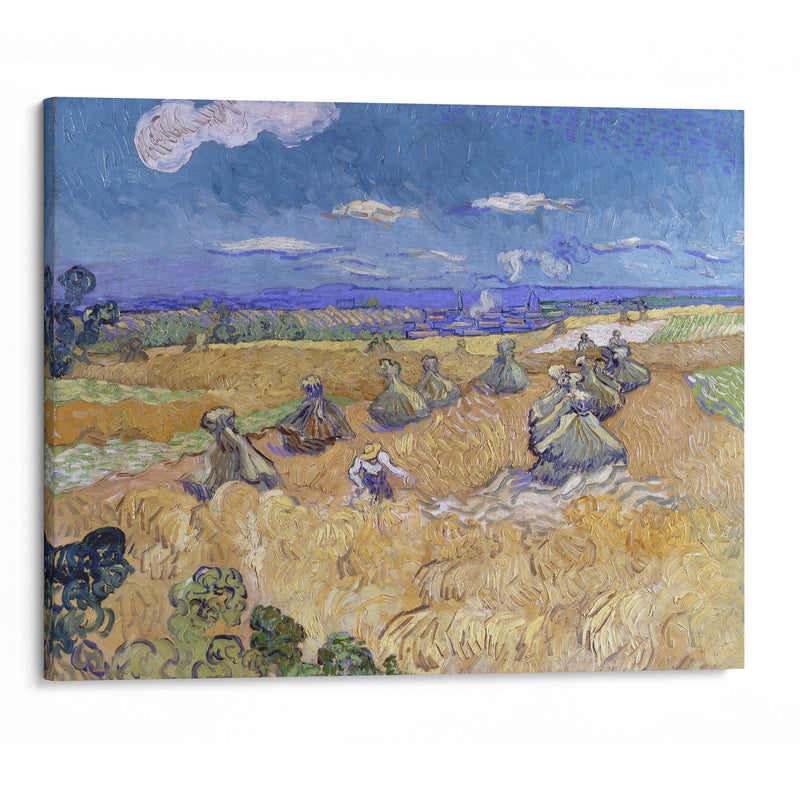 Wheat Fields with Reaper, Auvers - Vincent van Gogh - Canvas Print - UAIO LMT