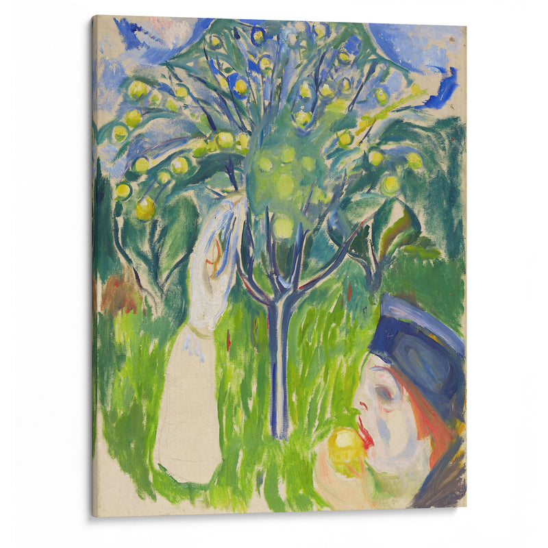 Two Women in the Garden (1919) - Edvard Munch - Canvas Print