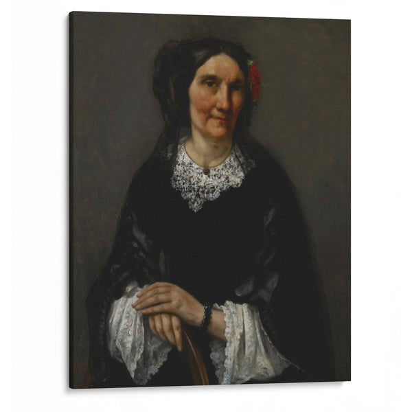 Portrait of Anika Psalmon, Mrs. Robin (1862) - Gustave Courbet - Canvas Print