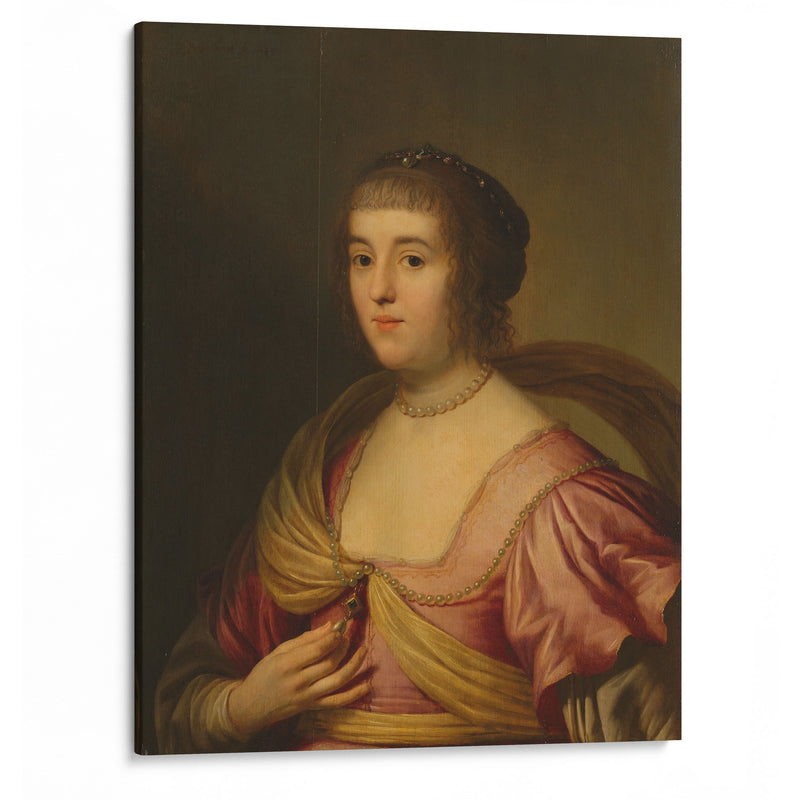 Portrait of Amalia van Solms (1633) - Gerard van Honthorst - Canvas Print